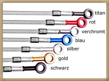 Stahlflex Fitting Farben