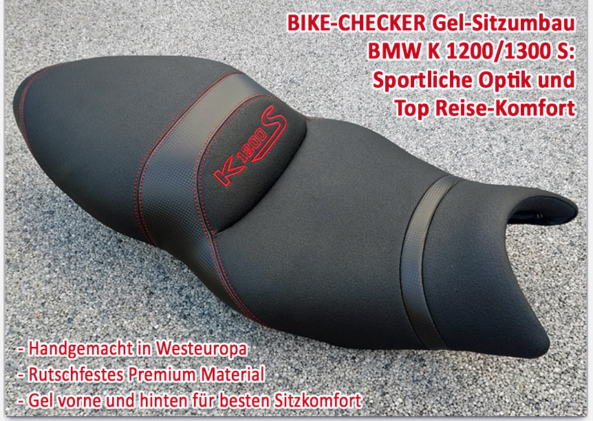BMW K 1200 und K 1300 R , s und S Sport Gel Sitzbank