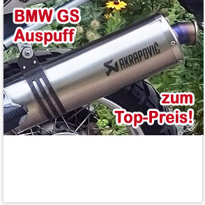 BMW GS Akrapovic Remus Auspuff Aktion