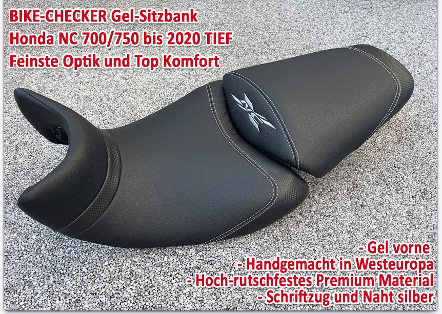Honda NC 700 X und NC 750 X Sitzbank tief