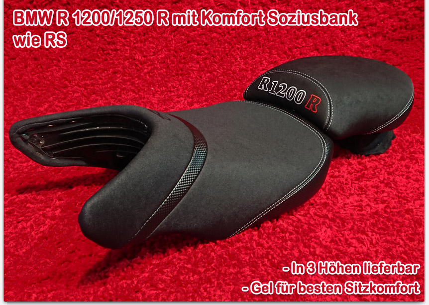 BMW R 1200 R und RS Komfort Sitzbank