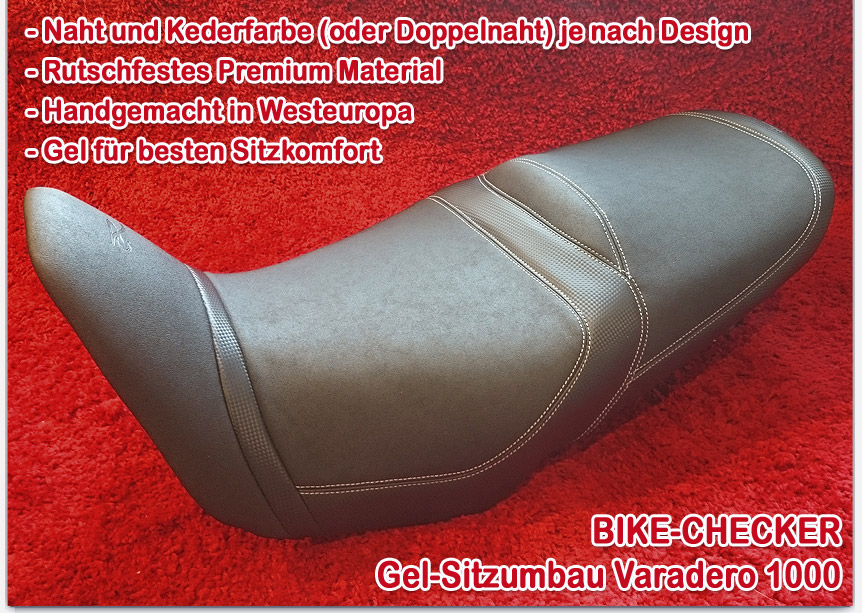 Gelkissen kompatibel mit Honda Varadero XL 1000 V Tourtecs AC2 TPE Gel S  Sitzkissen schwarz ✓ Jetzt Bestellen!